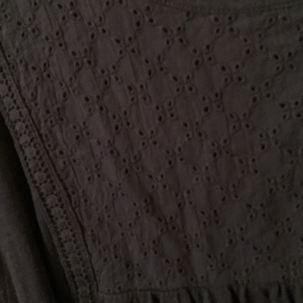 NWT terra & Sky navy sleeveless crochet bib & details size 4x (28W-30W) - Picture 3 of 11